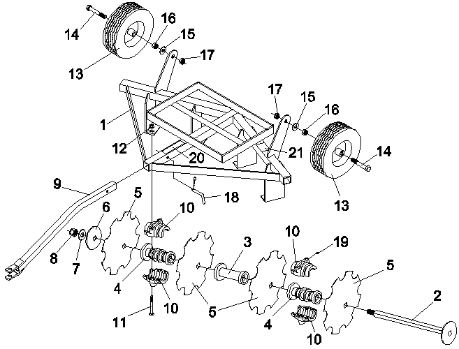 ATV Attachments FOD-16 Diagram