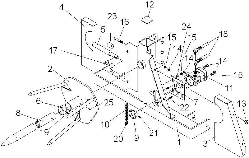 Round Bale Feeder SO-905 Diagram