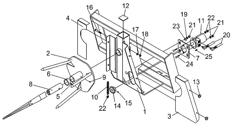 Round Bale Feeder SSSO-908 Diagram