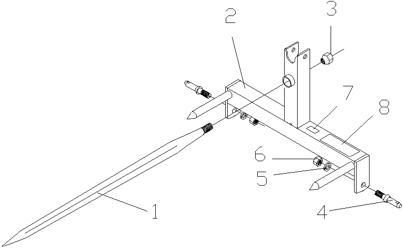 3-Pt. Bale Spear BSF-1523 Diagram