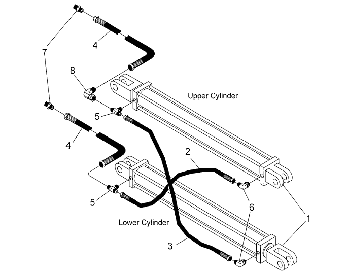 SSLBS-48D & GLBS-48D Hydraulic Parts Diagram
