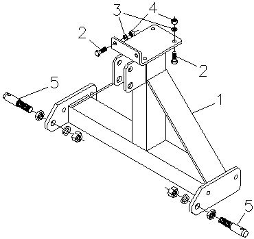 3 Pt. Hitch For HPD-16 & HPD-22Q Models Before October 2000 Diagram