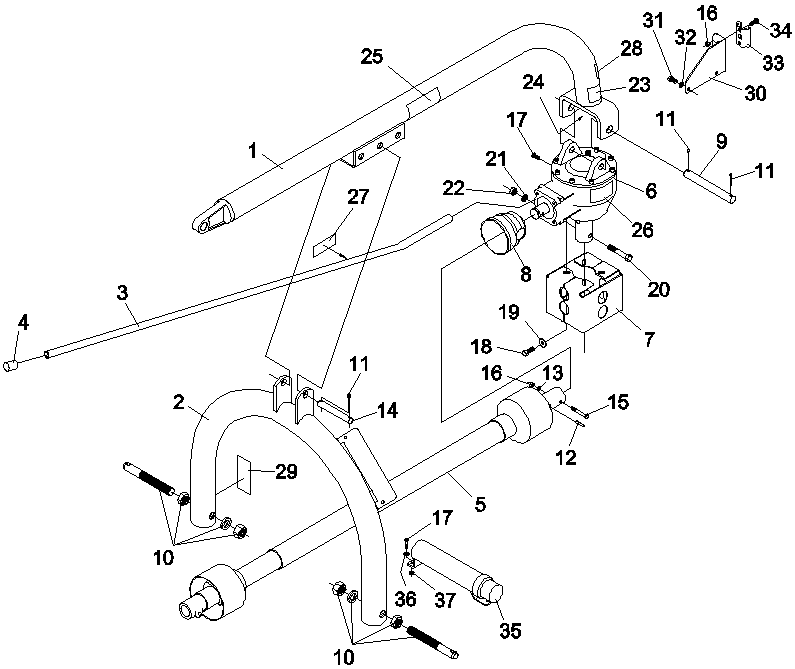 Model 500 Post Hole Digger Diagram