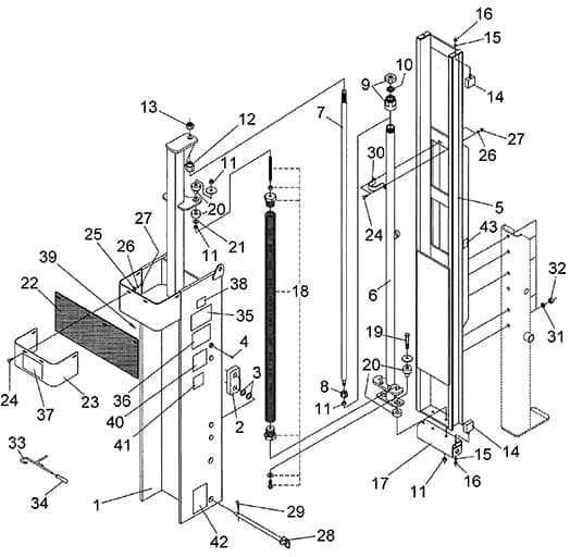 Model HPD-26Q Hydraulic Post Driver Diagram