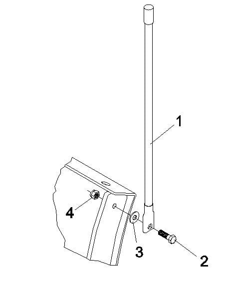 Snow Blade Optional Marker Kit 360235 Diagram
