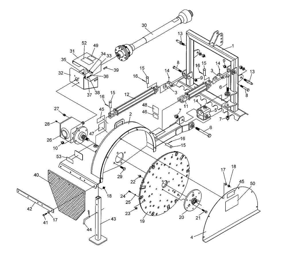 SG-36A Stump Grinder Parts List