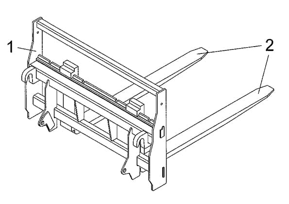 Pallet Forks GLPF-5560 Diagram
