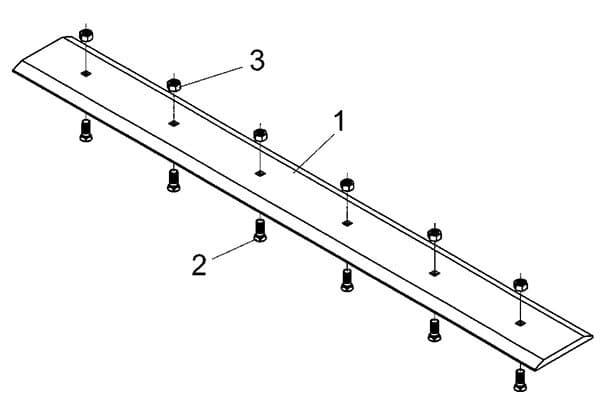 Low Profile Scrap Bucket Replacement Cutting Edge Diagram