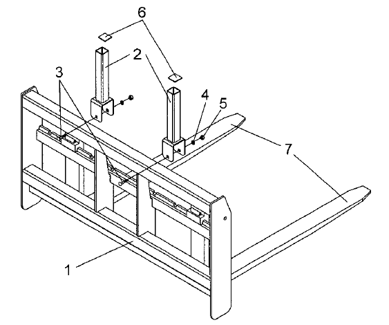 Pallet Forks PF-448 Diagram