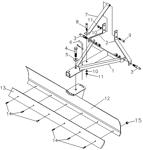 Rear Blades MCRB 72 Diagram